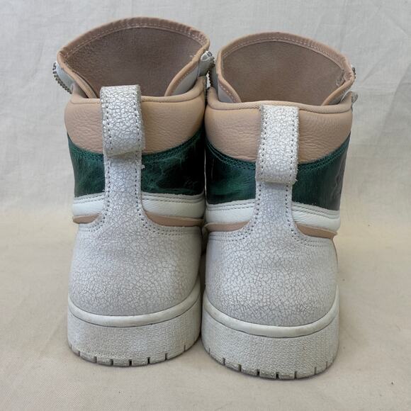Jordan 1 Retro High Zip Mystic Green Womens Size 8.5 Leather Sneakers AQ3742-003 - Picture 3 of 9